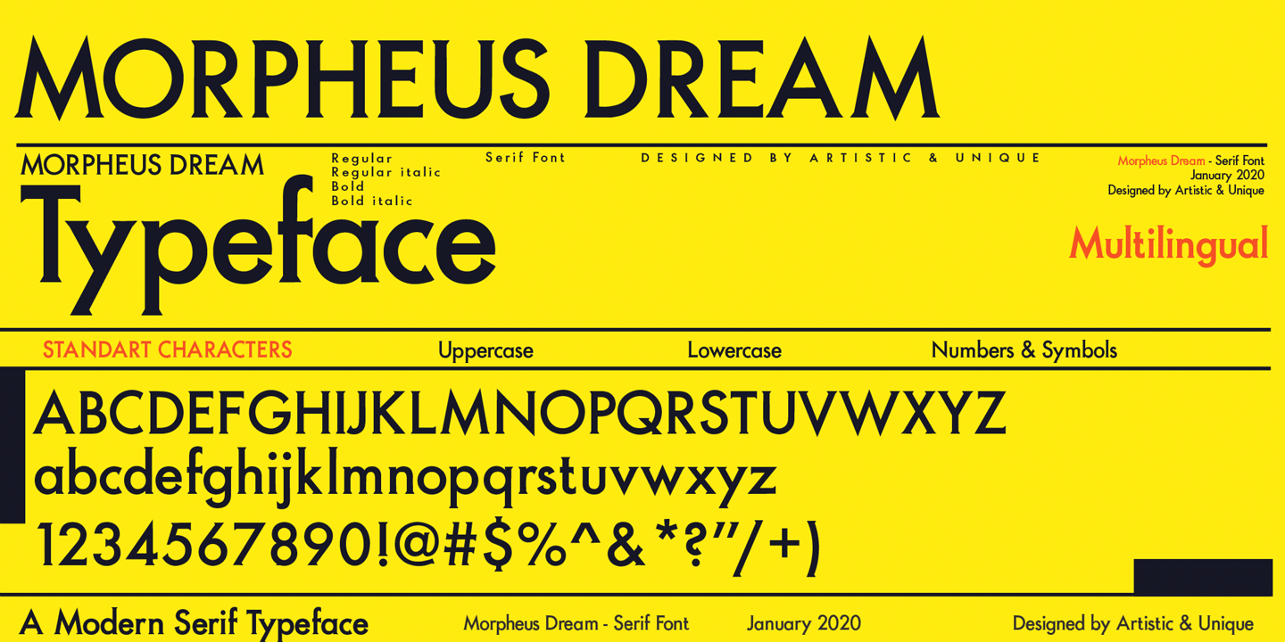 Пример шрифта Morpheus Dream Bold Italic